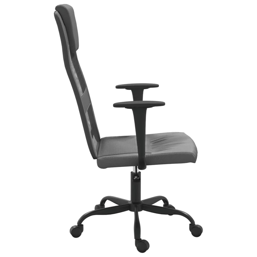Sedia da ufficio/sedia da studio/sedia per computer grigia regolabile in altezza 02_0024066