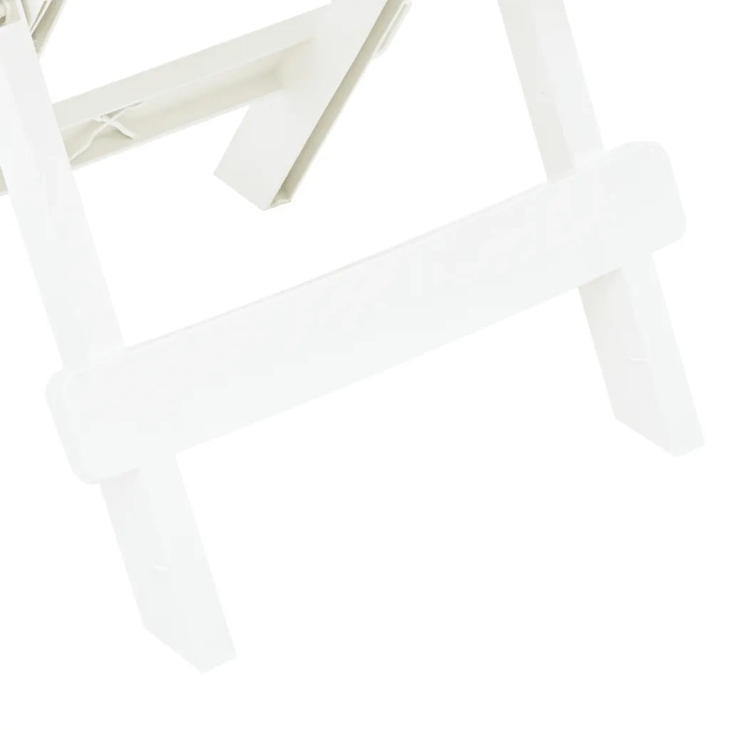 Tavolo da Giardino | Tavolino da esterno Pieghevole Bianco 45x43x50 cm in Plastica
