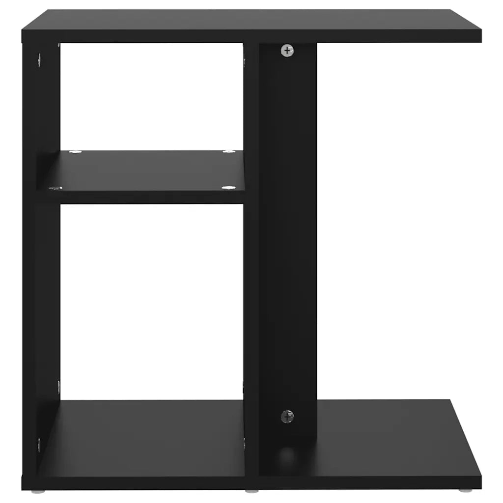 Tavolino | Tavolo laterale Nero 50x30x50 cm in Legno Multistrato