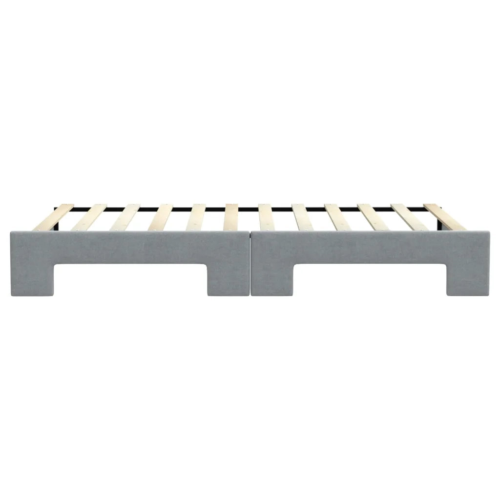 Divano Letto con Letto Estraibile-Sofa Letto-Daybed Grigio Chiaro 100x200 Tessuto 928409