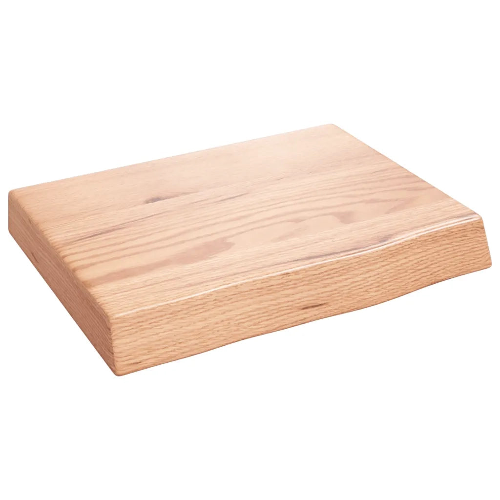 Ripiano Muro Marrone 40x30x(2-6) cm Massello Rovere Trattato 363628