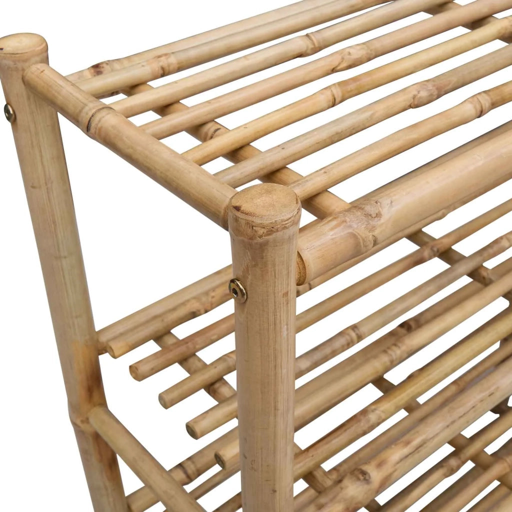 Scarpiera con lo scaffale Naturale 88 x 27 x 80 cm Bambù 42028238