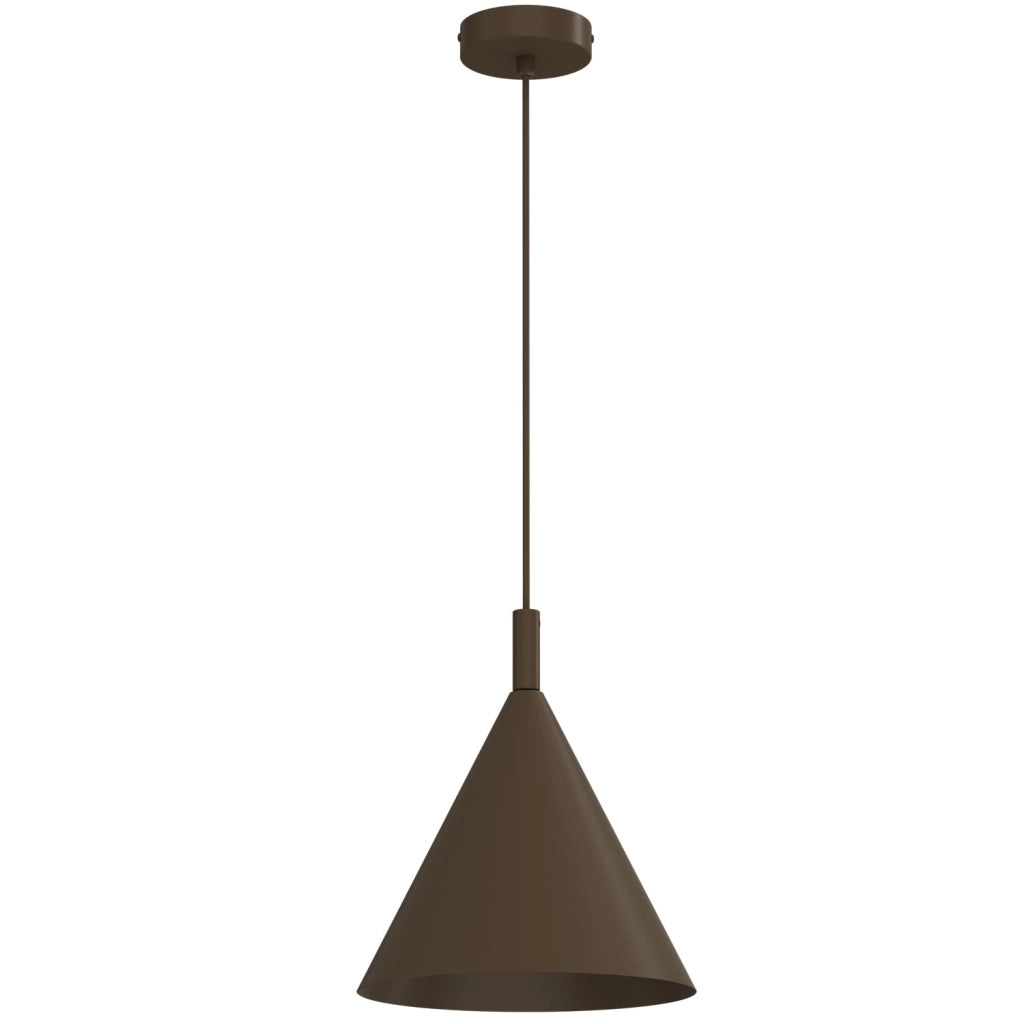 Lampada sospesa a cono Vins 1xGU10 marrone Luminex