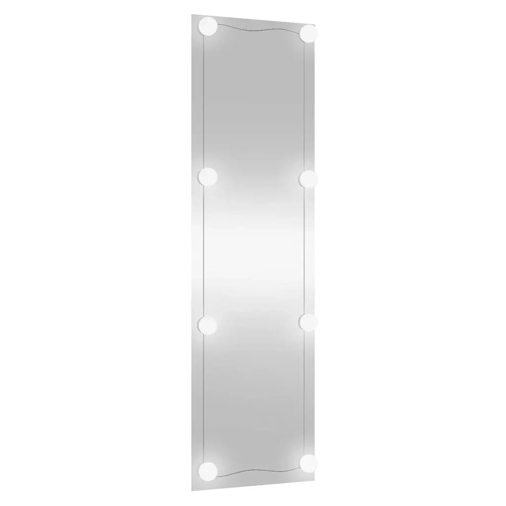 Specchio da Parete con Luci LED 30x100 cm Vetro Rettangolare 3189151