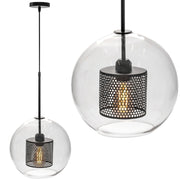 Lampada Pensile Di Vetro Nero Loft APP558-1CP 25cm