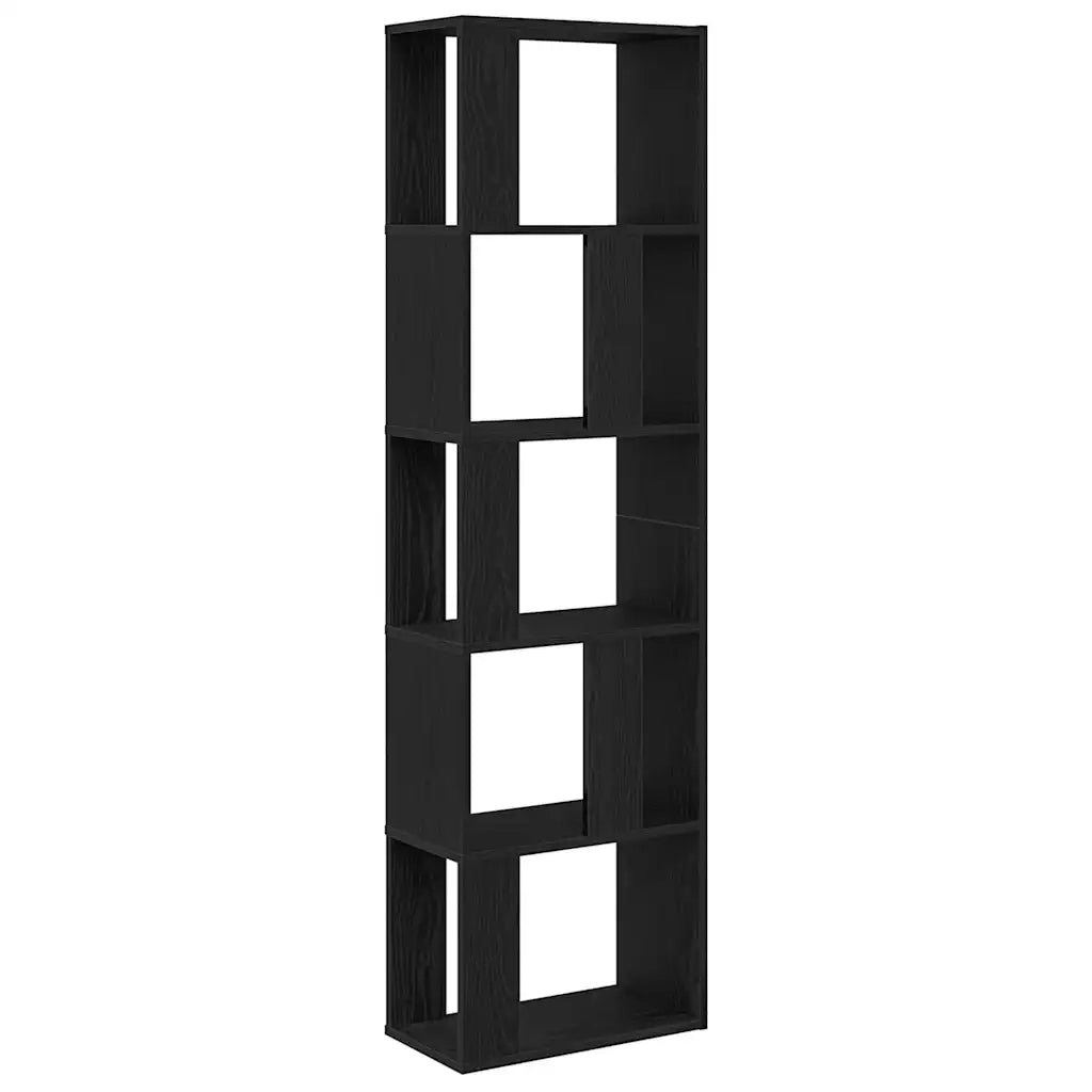 Libreria/Divisorio Rovere Nero 45x24x159 cm Legno Multistrato 862400