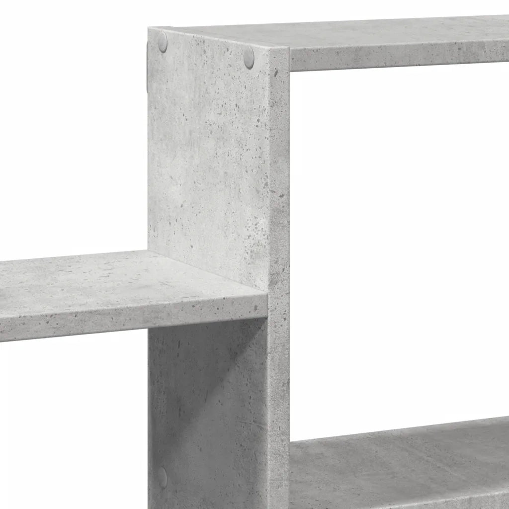 Scaffale a Muro Grigio Cemento 96x18x60 cm in Truciolato 853230