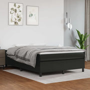 Struttura Letto a Rete a Molle Nero 140x200 cm in Similpelle 3121047