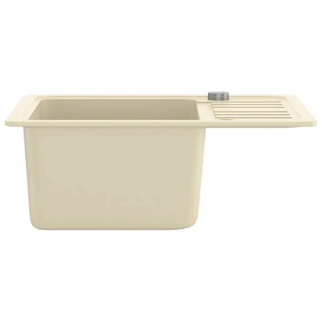 Lavello da Cucina in Granito Vasca Singola Beige cod mxl 36505