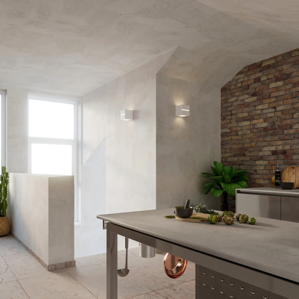 Applique in ceramica bianca Pure Lume Regulo Line E27