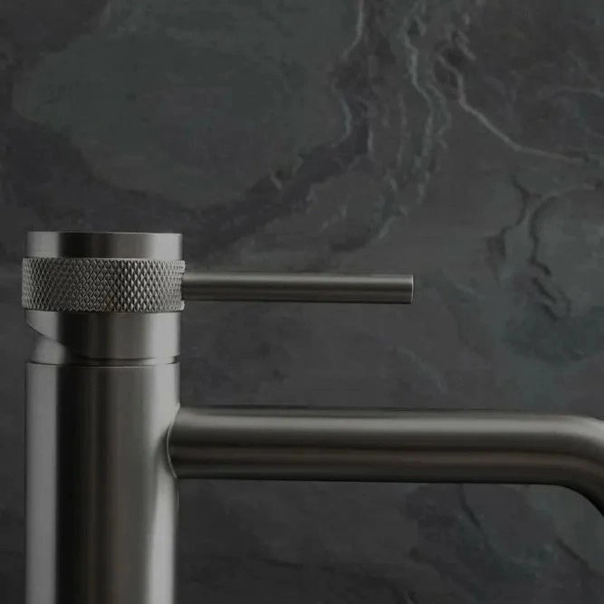 Rubinetto Da Lavabo Rea Lungo Grip Gun Grey Low