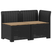Divano da Giardino a 2 Posti con Cuscini Aspetto Rattan PP 8011926
