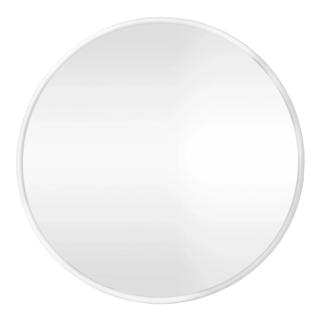 Specchio da parete rotondo 50 cm bianco opaco 03_0007941