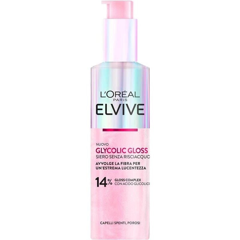 L'ORÉAL PARIS ELVIVE SIERO SENZA RISCIACQUO PER CAPELLI SPENTI E POROSISENZA SOLFATI GLYCOLIC GLOSS 150 ML