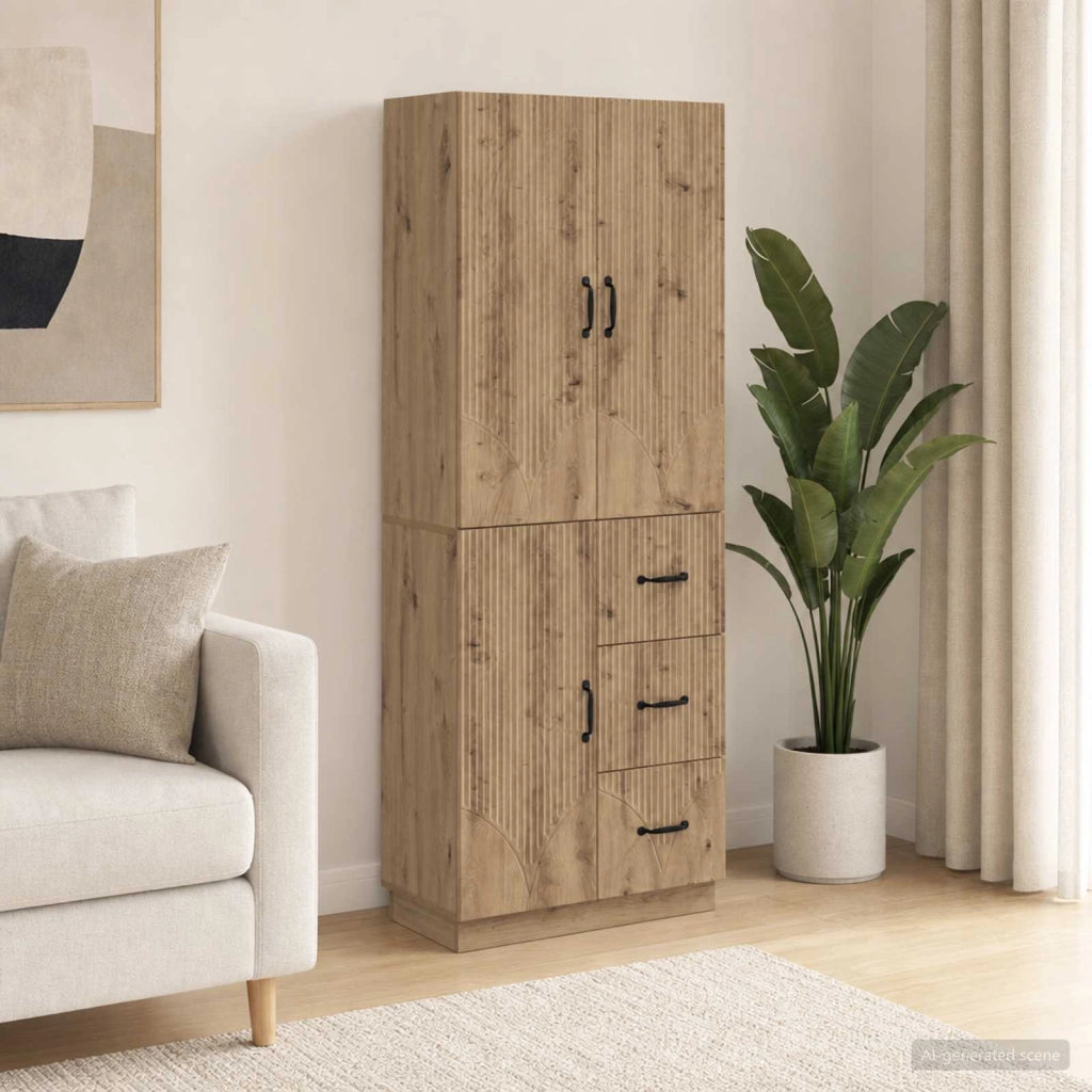 Set di armadi 2 pz Rovere Artigianale Legno ingegnerizzato 3416825
