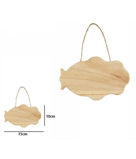 Decorazione In Legno Decoupage 15 X 10 Cm Da Appendere Con Corda Insegna 74208a         