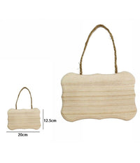 Decorazione In Legno Decoupage Da Appendere Con Corda Insegna 20 X 12.5 Cm 68097         