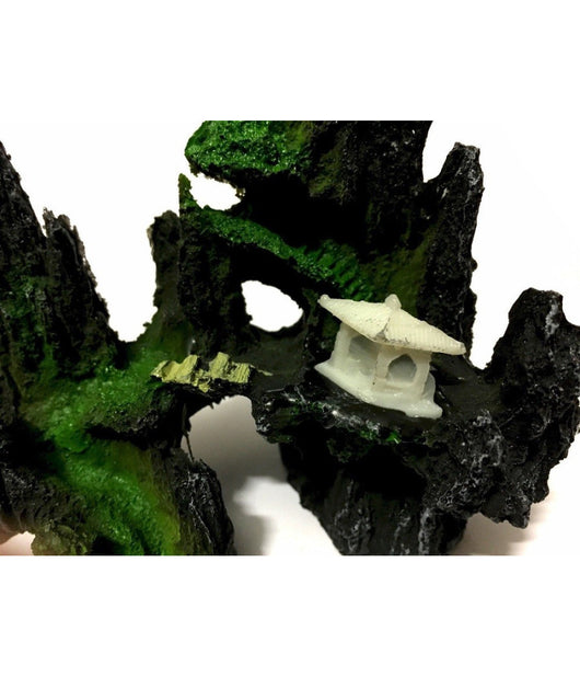Decorazione Per Acquario Paesaggio Roccia Montagna Resina Pesci Acqua Ornamento         