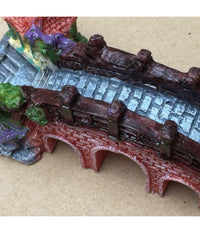 Decorazione Per Acquario Ponte Subacqueo Resina Pesci Acqua Ornamento Vasca         