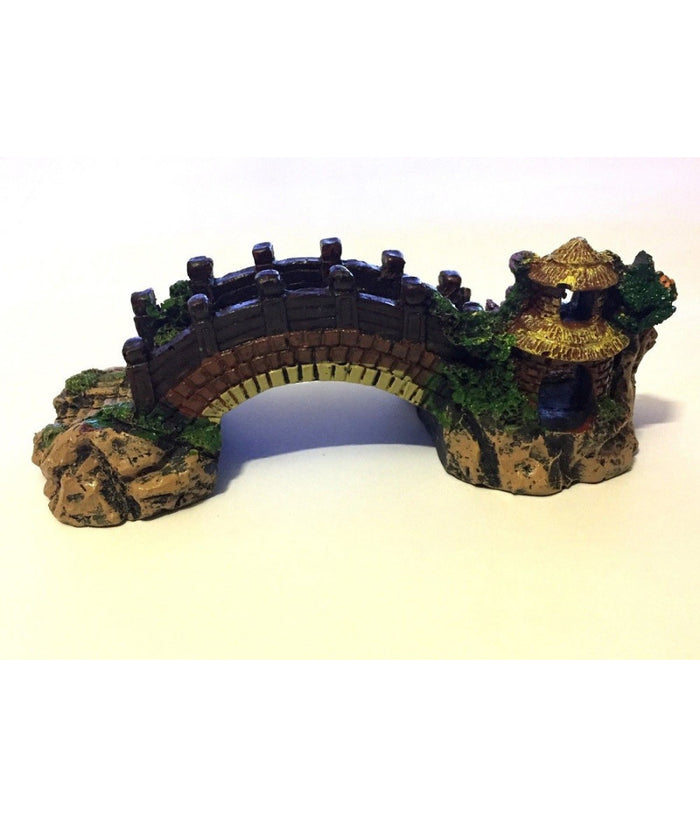 Decorazione Per Acquario Ponte Subacqueo Resina Pesci Acqua Ornamento Vasca         