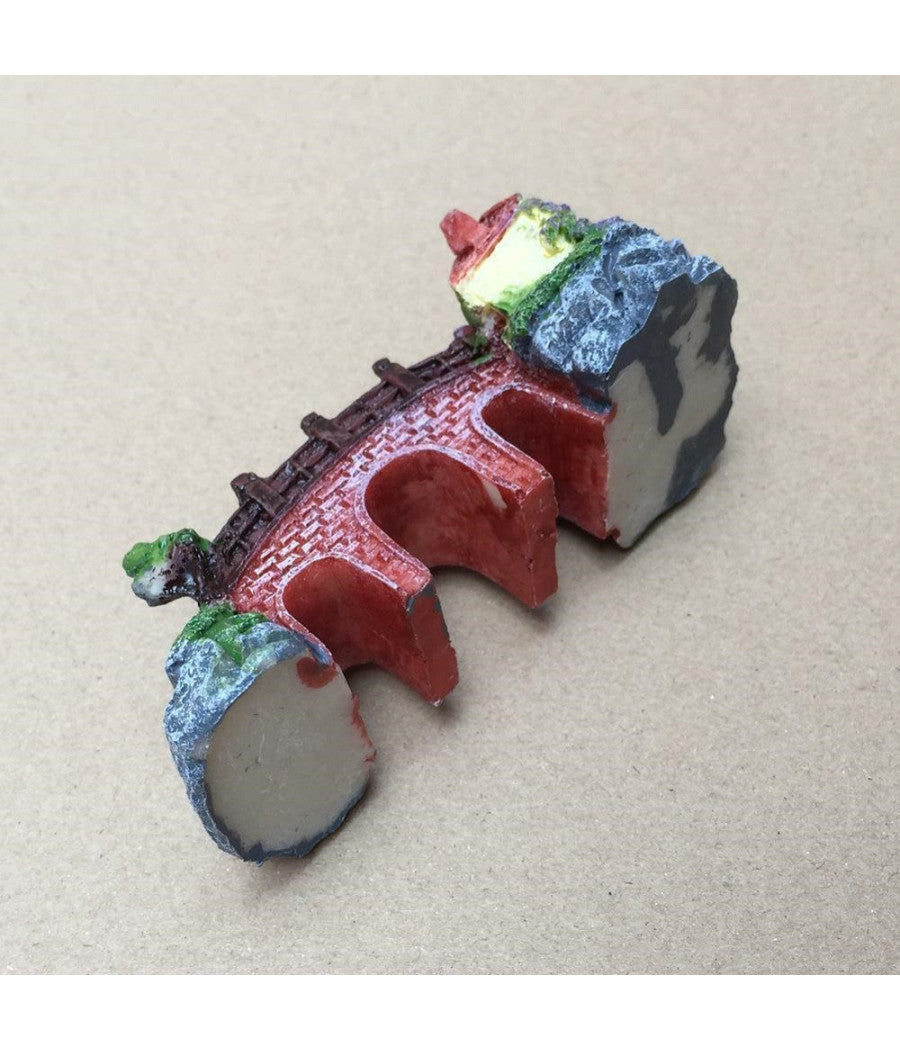 Decorazione Per Acquario Ponte Subacqueo Resina Pesci Acqua Ornamento Vasca         