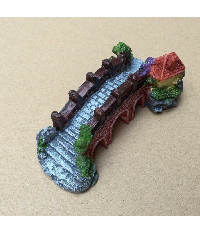 Decorazione Per Acquario Ponte Subacqueo Resina Pesci Acqua Ornamento Vasca         