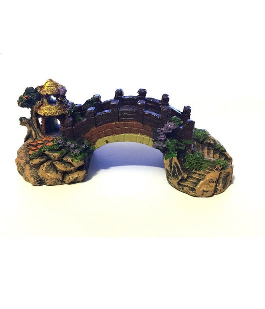 Decorazione Per Acquario Ponte Subacqueo Resina Pesci Acqua Ornamento Vasca         