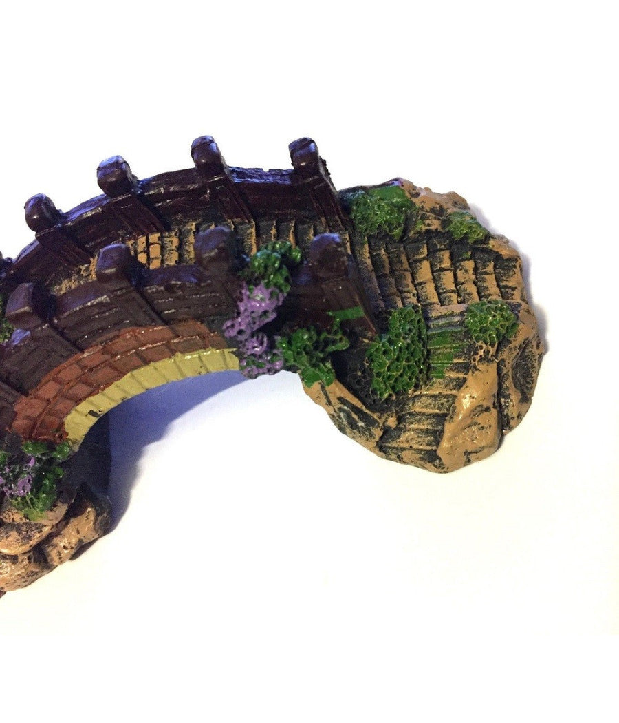 Decorazione Per Acquario Ponte Subacqueo Resina Pesci Acqua Ornamento Vasca         