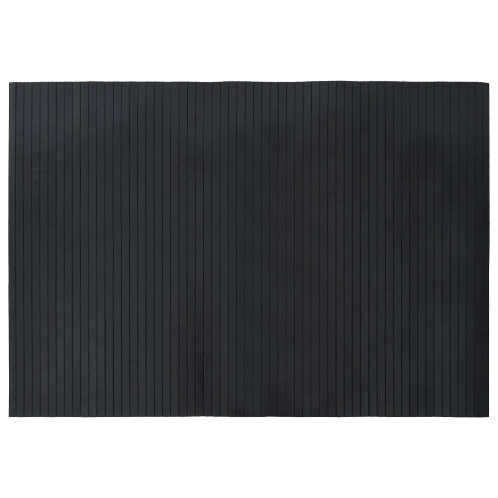 Tappeto Rettangolare Nero 70x100 cm in BambÃ¹