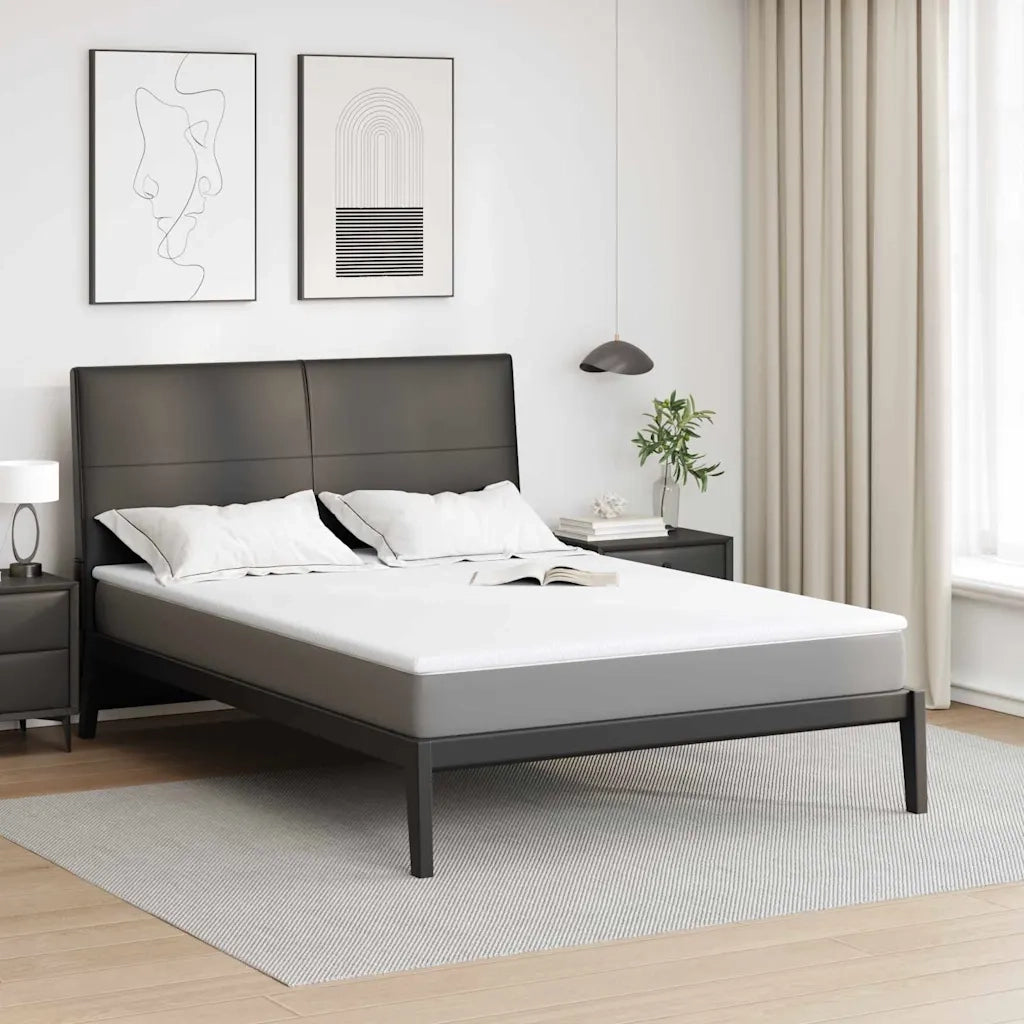 Topper per materasso Bianco 140 x 200 cm Tessuto Jacquard CFW3392997