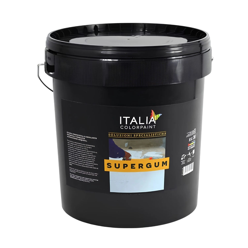 Italia colorpanit guaina impermeabilizzante supergum elastomerica fibrata *** tinta rosso ossido, contenuto kg 20, co...