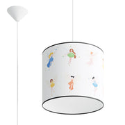 Lampada sospensione rotonda bambini Fate Ø30 E27 15W Pure Lume