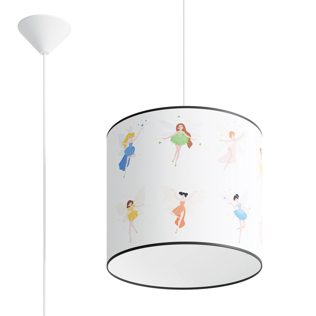Lampada sospensione rotonda bambini Fate Ø30 E27 15W Pure Lume