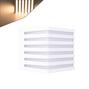 APPLIQUE LED CUBO DA ESTERNO IP54 IN ALLUMINIO BIANCO ILLUMINAZIONE CALDA 3000K - DESIGN MINIMALISTA