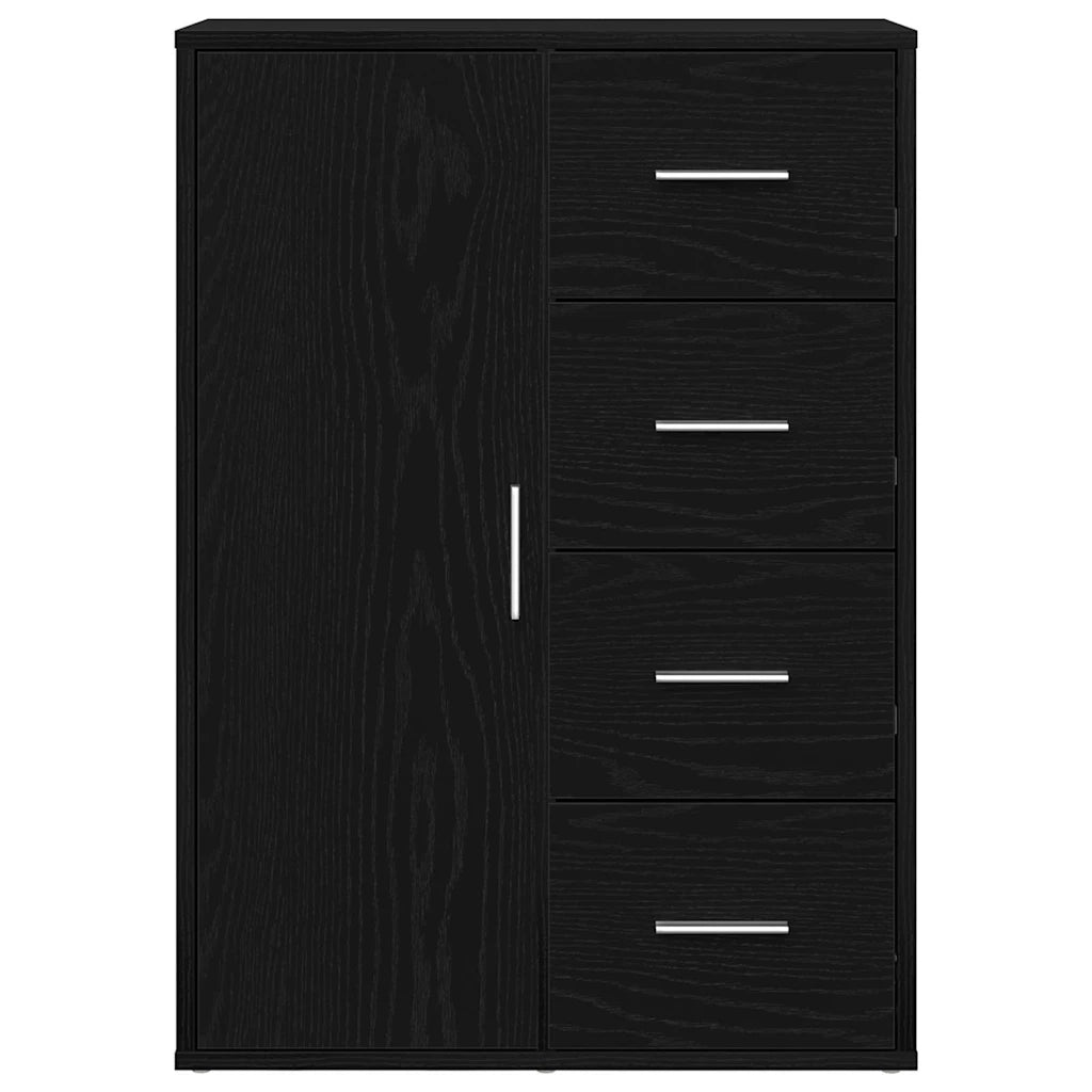 Credenza Rovere Nero 60 x 31 x 84 cm Legno ingegnerizzato 862266