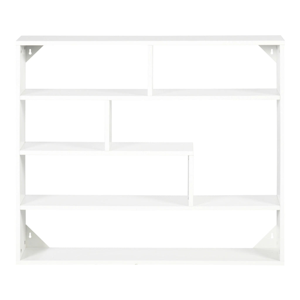 Libreria a Muro 4 Ripiani ¨C Xylo ¨C Legno Bianco 94x19.5x80cm