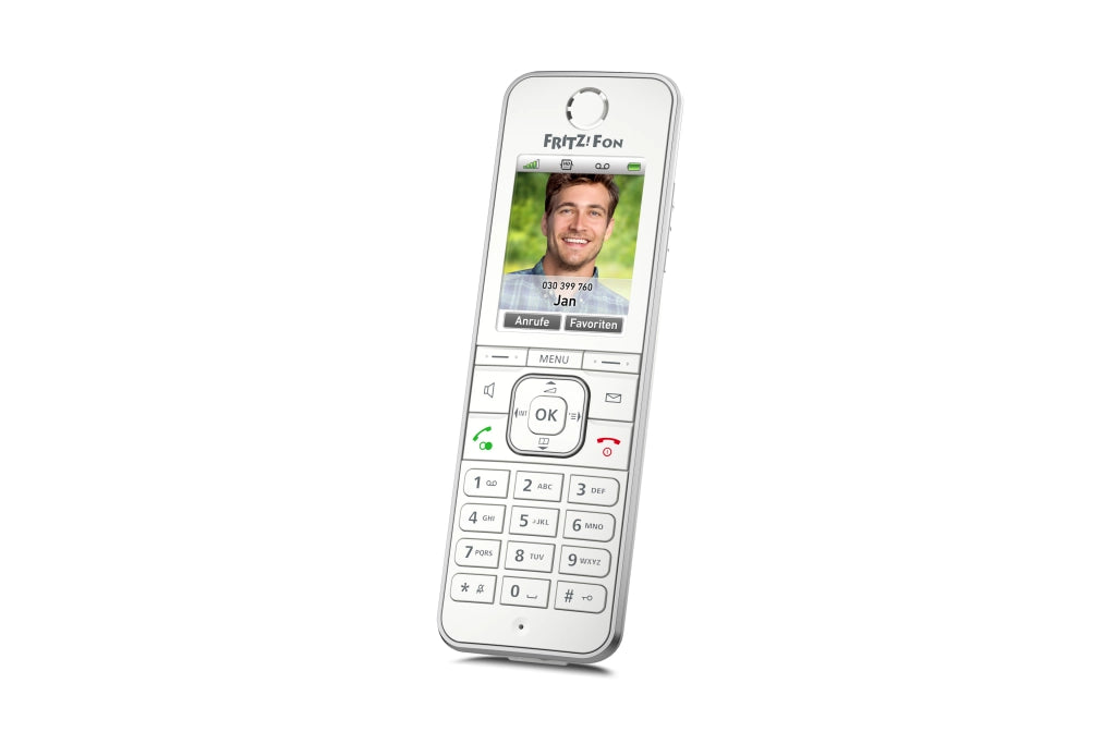 Fritz!fon c6 international telefono dect identificatore di chiamata bianco - 20002875