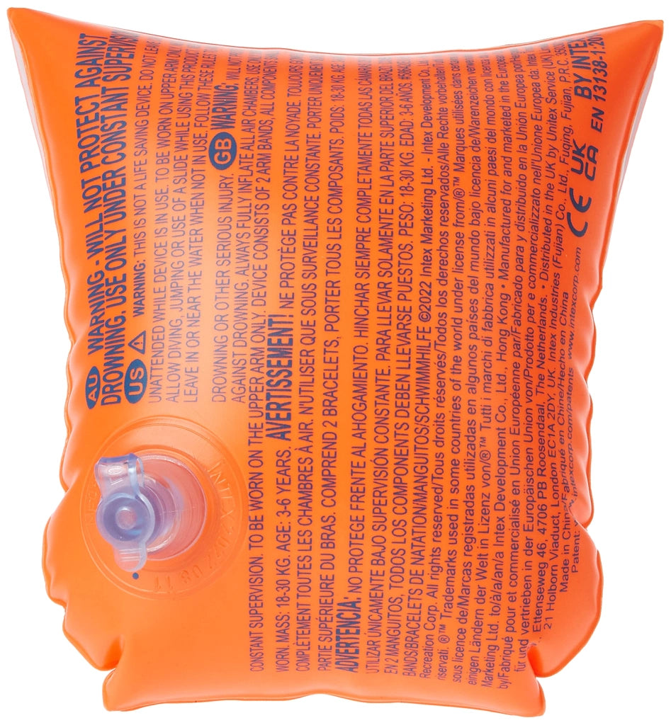 Intex BRACCIOLI GONFIABILI DELUXE  cm. 30x15 12.00 coppie