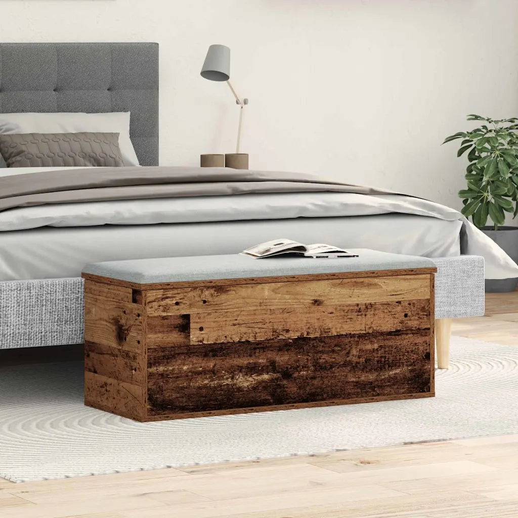 Scatola di Stoccaggio Legno vecchio 90 x 35 x 35 cm 868711