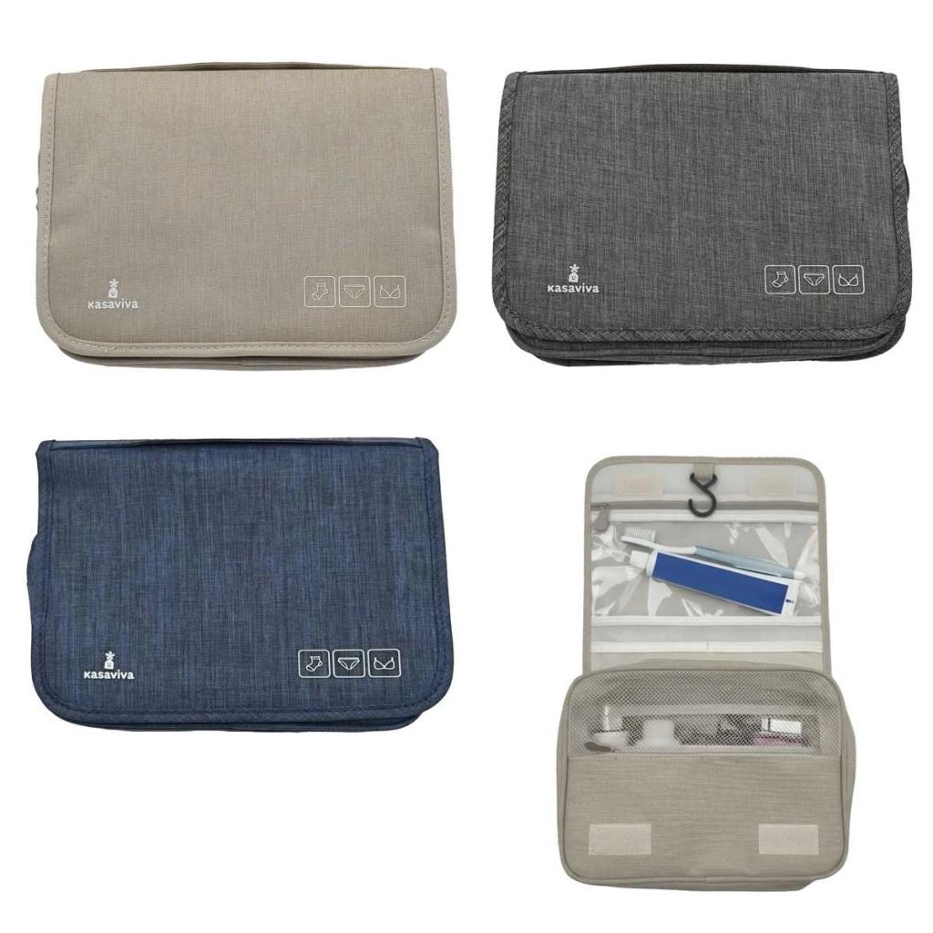 1 Perzzo Borsello da Viaggio Organizer + Gancio 25 x 10 x 20 a 42 cm 3 Colori