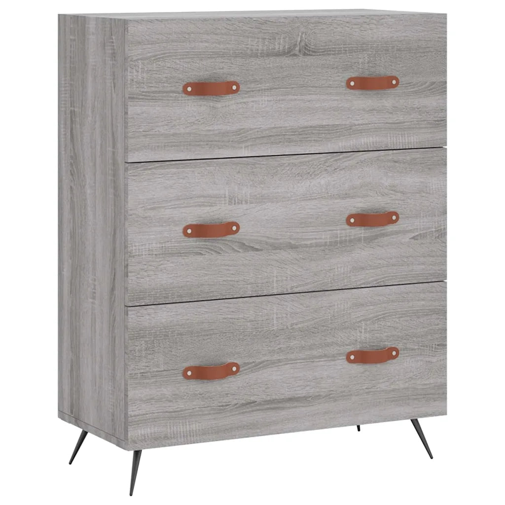 Credenza | Madia | Buffet da pranzo | Armadio da pranzo Grigio Sonoma 69,5x34x180 cm in Legno Multistrato