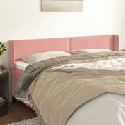 Testiera ad Orecchio Rosa 183x16x78/88 cm in Velluto 3118693