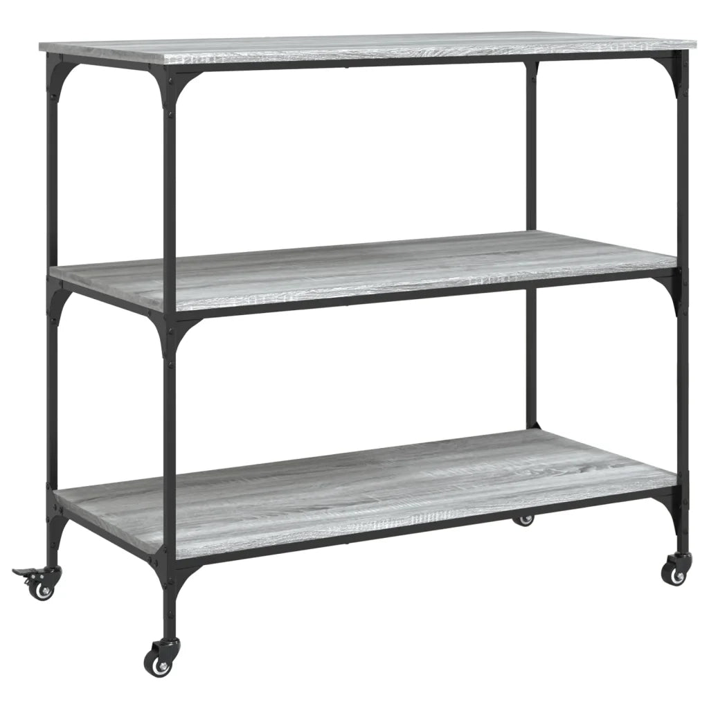 Carrello Cucina Grigio Sonoma 102x50x95 cm in Legno Multistratocod mxl 115178