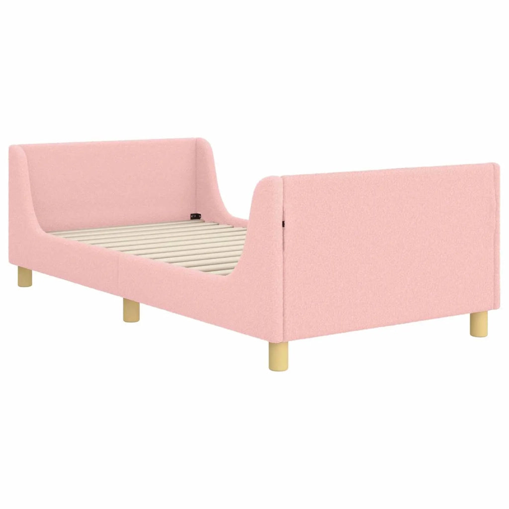Struttura letto bambini con testata Rosa 80 x 200 cm
