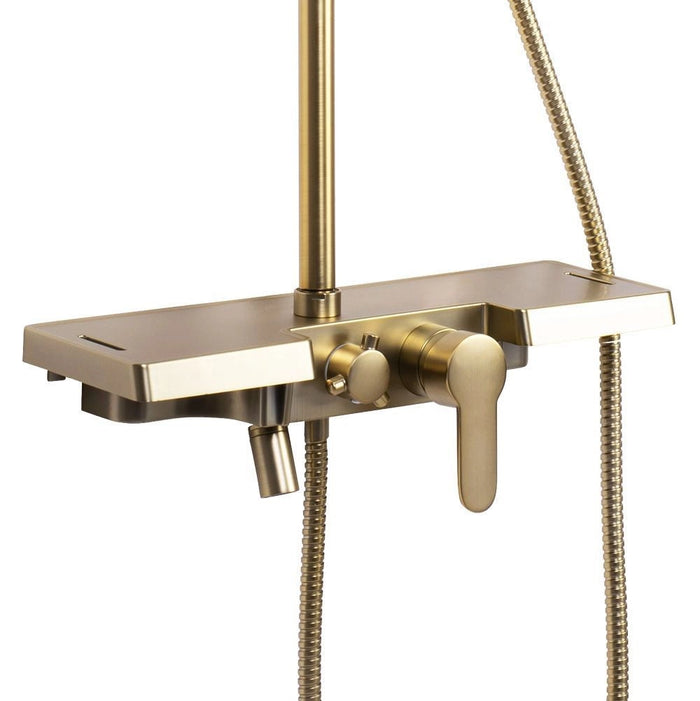 Set Doccia Rea Bravo Brush Gold