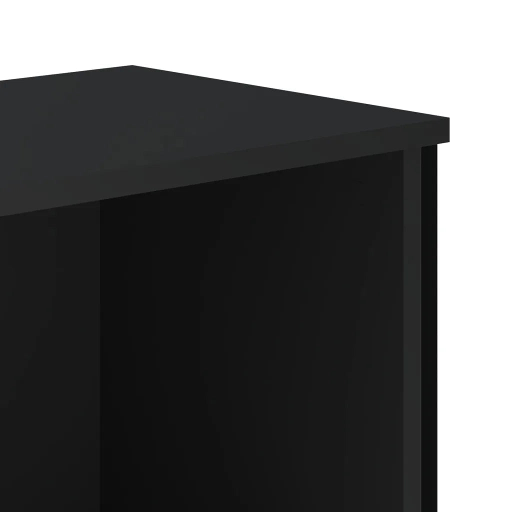 Libreria-Scaffale per Libri-Mobile di Stoccaggio Nera 50x31x137,5 cm in Truciolato