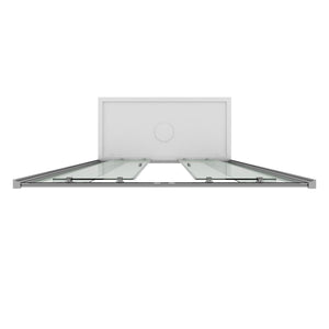 Porta Parete Doccia 180 cm 2 Ante Scorrevoli in Cristallo Opaco 6mm H185 Fosterberg Kolding