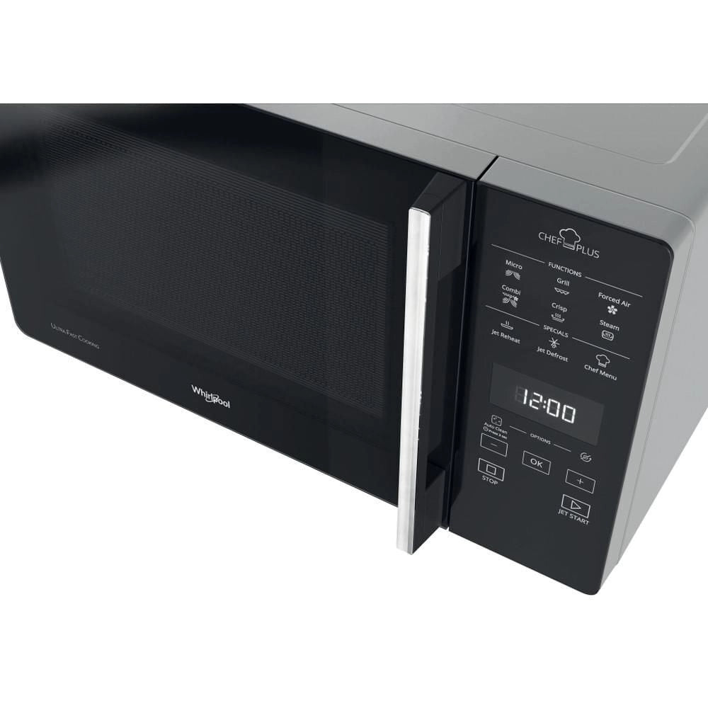 Whirlpool MCP 359 SL Chef Plus Forno a Microonde Combinato con Grill 25 L 800 W Steam Dual Crisp JetDefrost colore Argento
