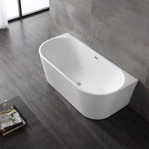 Vasca da bagno a parete 80x170 cm scarico incluso  Arya