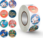 Sticker natalizi per bambini e attività manuali - 500 pezzi in 8 disegni